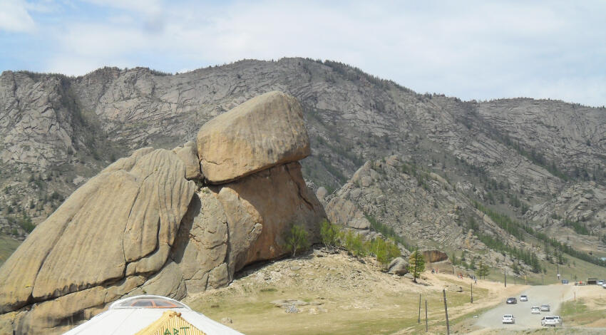Turtle 
Rock (Melkhii Khad) rock formation in Gorkhi-Terelj National Park, Mongolia.